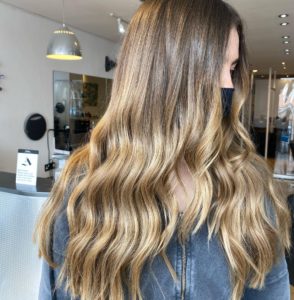 Summery Balayage Hair Colours at Beach hairdressers, Hove