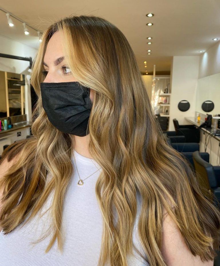 the latest face frame colour at Beach hair salon in Hove