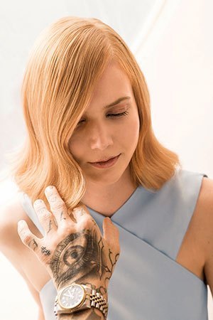 Blonde hair colour salon, Beach Hairdressers, Hove, Brighton